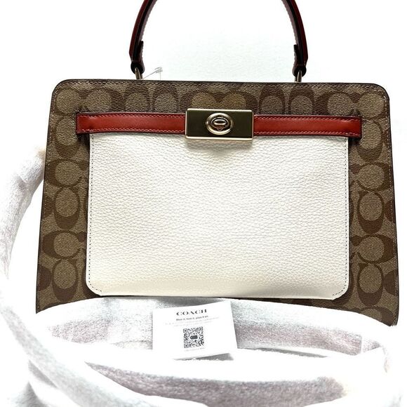 🔥NWT! Coach Lane Carryall Satchel Handbag in Colorblock Msrp:$498.00 - Picture 3 of 12